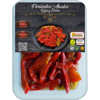 pimientos asados en tiras rojos y verdes 350 g
