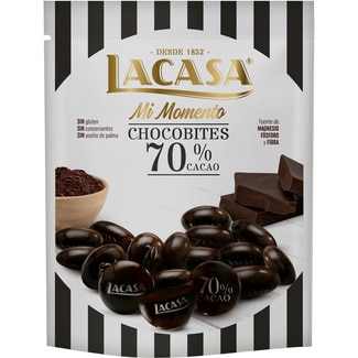 LACASA Mi Momento Chocobites Kakaoperlen 70% glutenfrei und ohne Palmöl Tasche 150 g