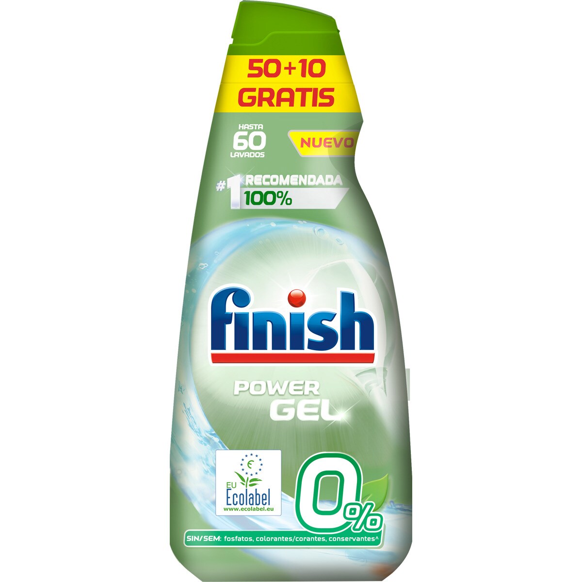 Power Gel 0 dishwasher detergent bottle 50 dose · FINISH