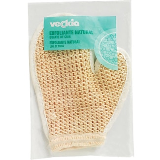 Veckia Luva de Banho de Crina Exfoliante Natural embalagem 1 unidade