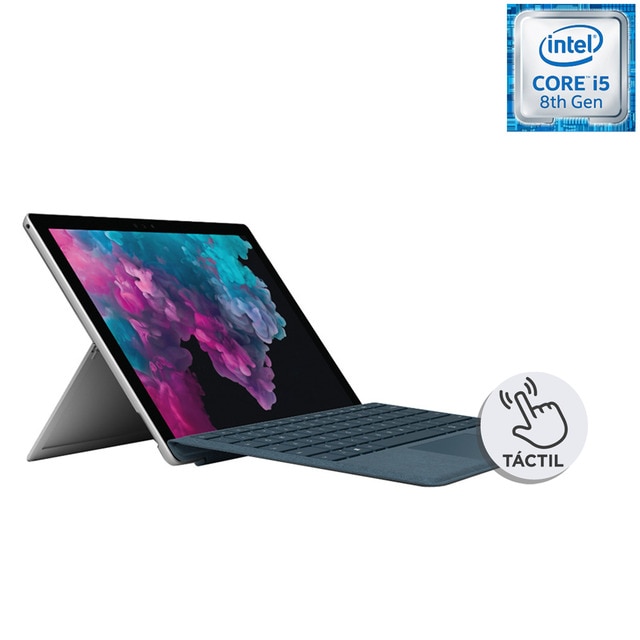 Microsoft Surface Pro 6, i5, 8 GB, 256 GB Platino