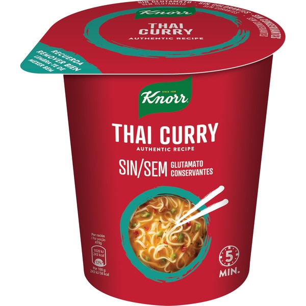 Comprar pot thai curry red vaso 69 g · KNORR · Supermercado Hipercor
