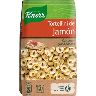 KNORR tortellini relleno de jamón paquete 250 g