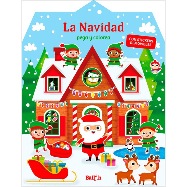 La navidad - pego y coloreo (Tapa blanda)