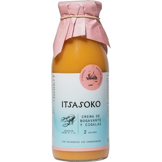 ITSASOKO crema de bogavante y cigalas 2 raciones botella 500 g