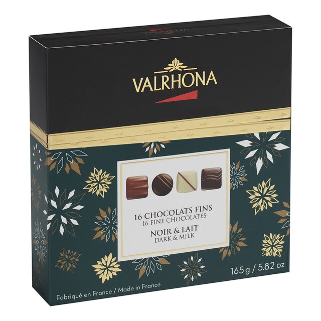Valrhona - Bombones Surtidos Dark & Milk 16 Piezas