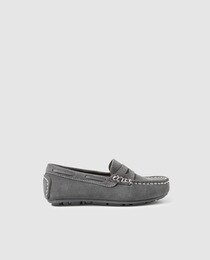 boys grey loafers