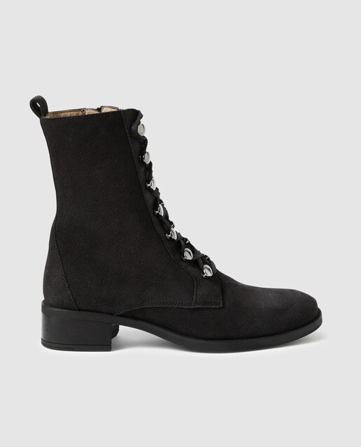 Botas de mulher Unisa cinzentas em pele