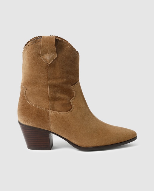 Botins de mulher Pedro Miralles camel em pele