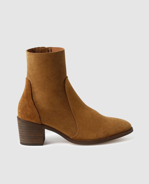 Botins de mulher Pedro Miralles camel em pele