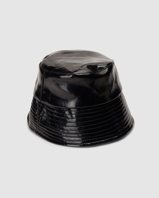 patent leather rain hat