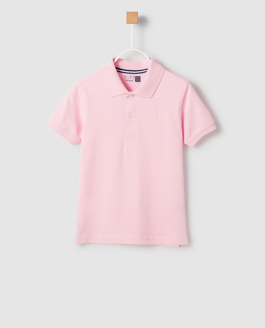 boys pink polo