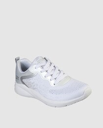 skechers memory foam white trainers