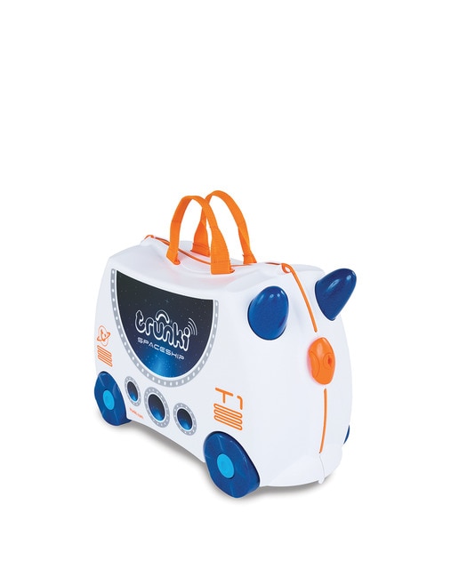 Maleta infantil SKYE AERONAVE, rígida blanca, con capacidad 18 L