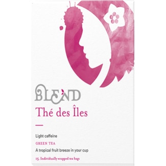 Blend Tes des Iles Chá Verde com Frutos Tropicais embalagem 30 g