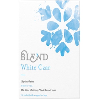 Blend White Czar Chá Branco Pai Mu Tan com Baunilha embalagem 30 g