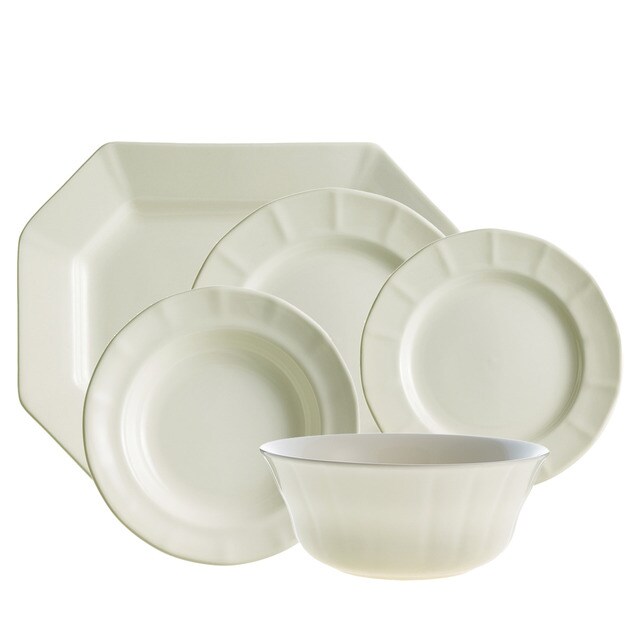 Vajilla de 20 piezas Ochavada Blanca La Cartuja de Sevilla · Hogar · El