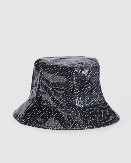 polka dot rain hat