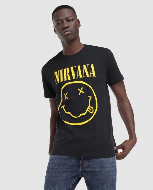 camiseta nirvana hombre