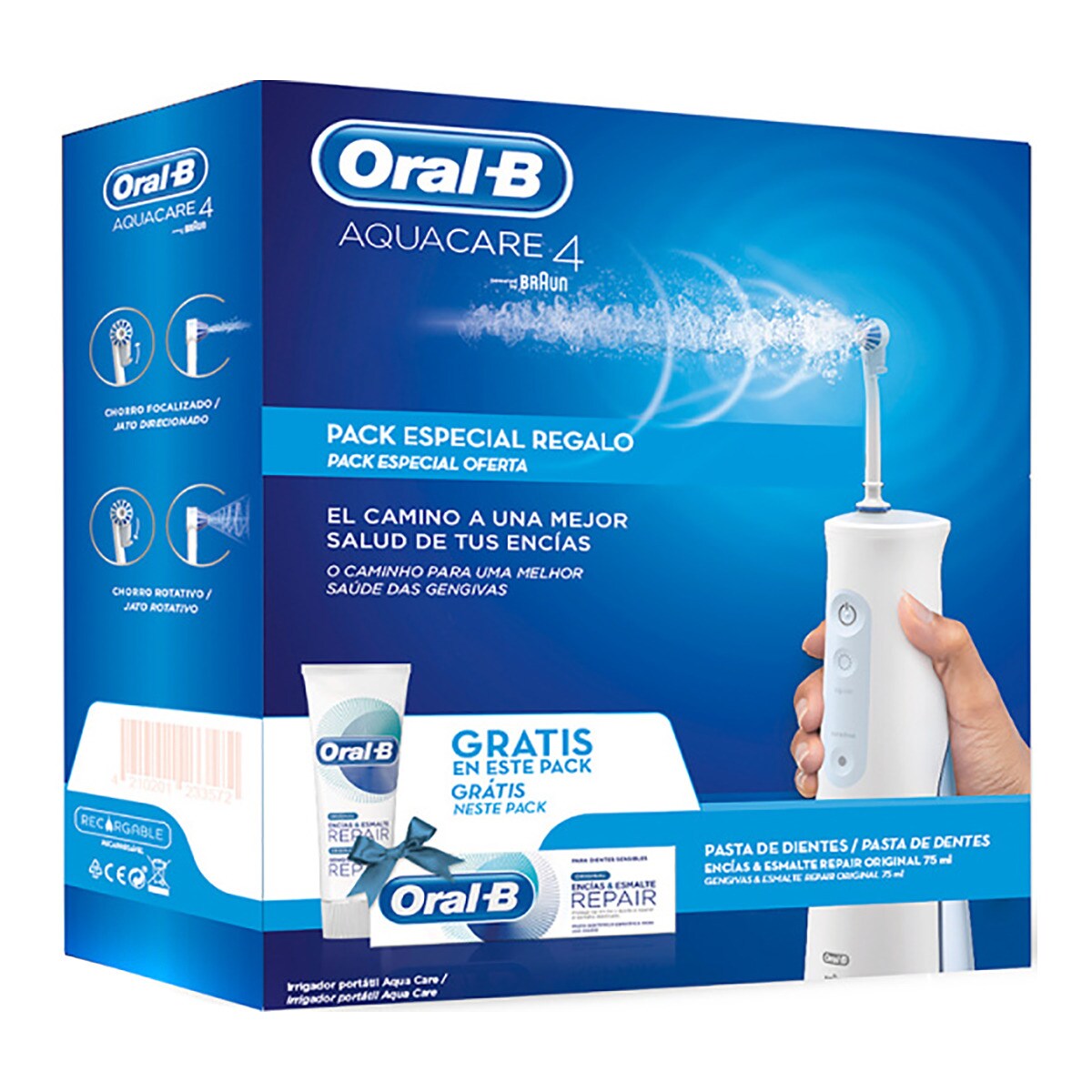 Irrigador Braun Oral-B Acquacare 4 con tecnología Oxyjet