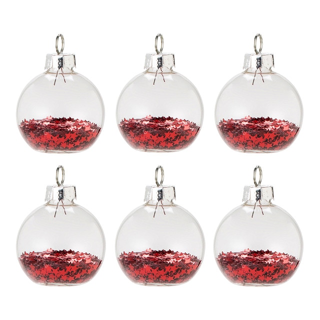 El Corte Ingles Set Of 6 Red Christmas Bauble Table Markers Home