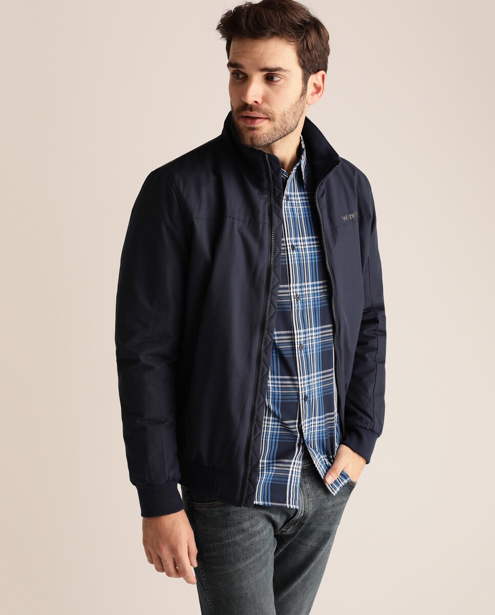 Cazadora bomber de hombre azul · Wrangler · Moda · El Corte Inglés