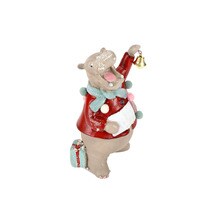 Figura Hipopótamo cantando Navidad El Corte Inglés