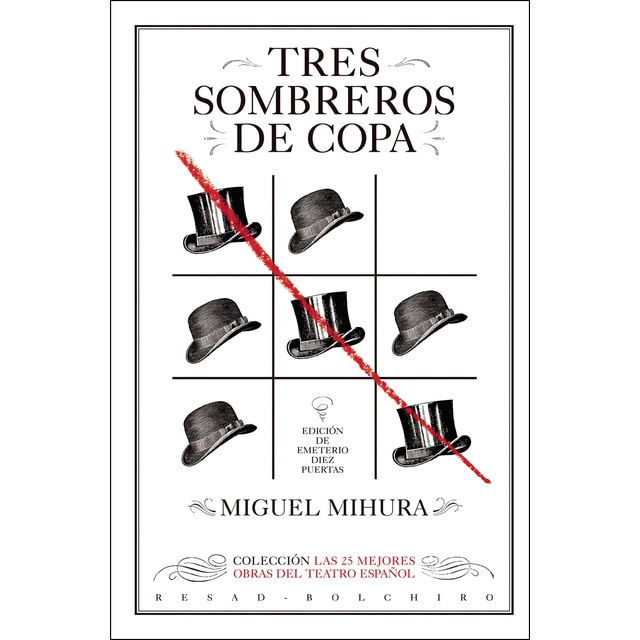 Tres sombreros de copa (Tapa blanda)