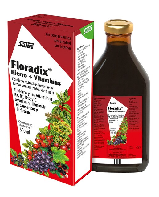 Floradix - Formulación Líquida De Hierro + Vitaminas 500 Ml