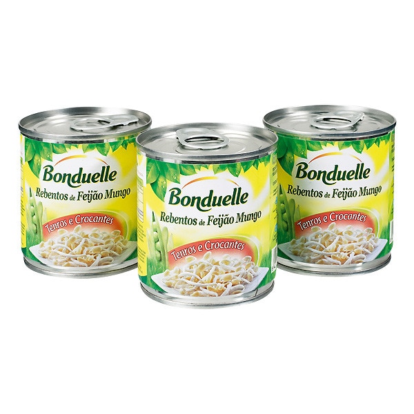 Rebentos de Feijão Pack 3 unidades embalagem 600 g