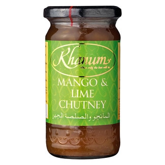 Khanum Chutney Manga & Lima frasco 350 g