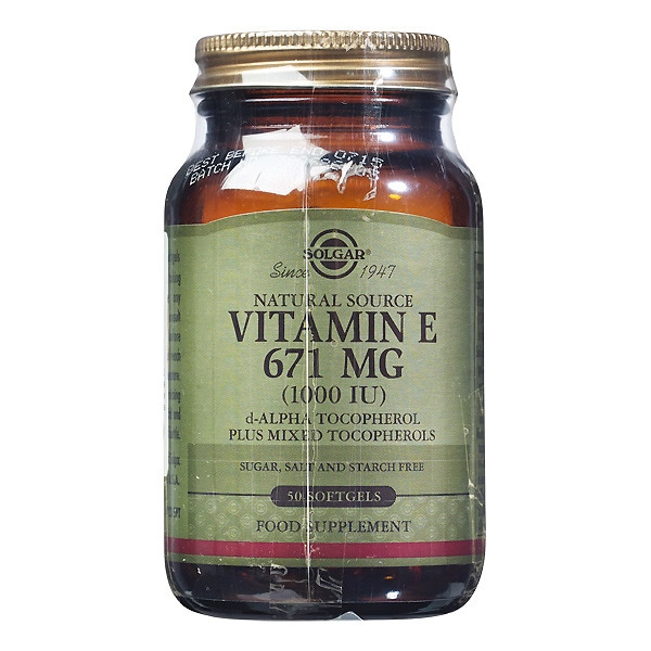 Vitamin E 671 mg 1000IU frasco 50 cápsulas
