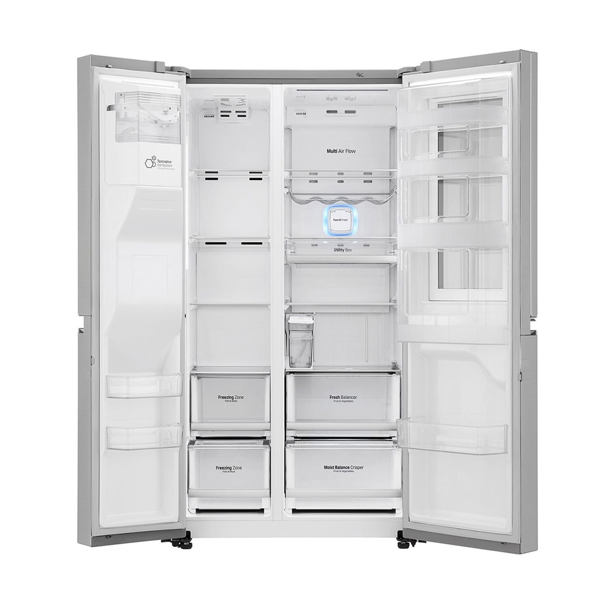 Frigorífico Side by Side LG GSX961NSVZ con puerta Door in Door