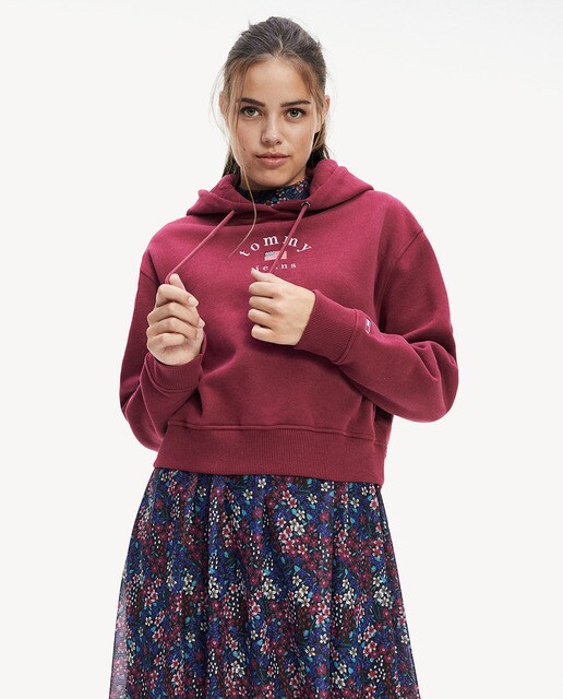 Sweatshirt cropped de mulher com tecido ultra suave