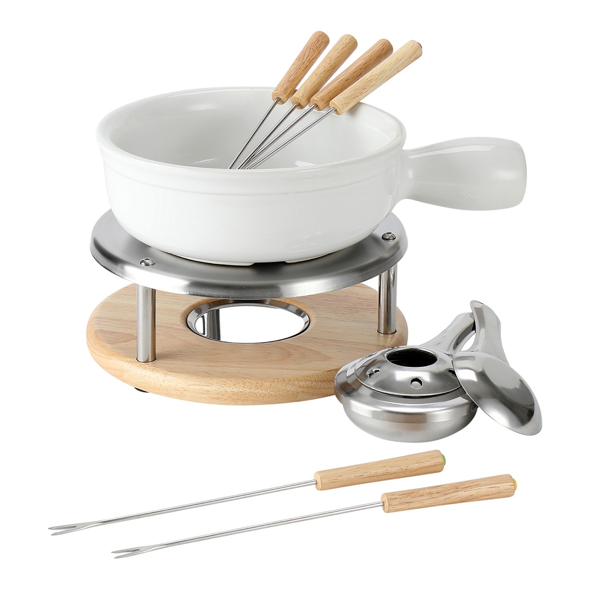 El Corte Inglés - Fondue de cerámica blanca El Corte Inglés.