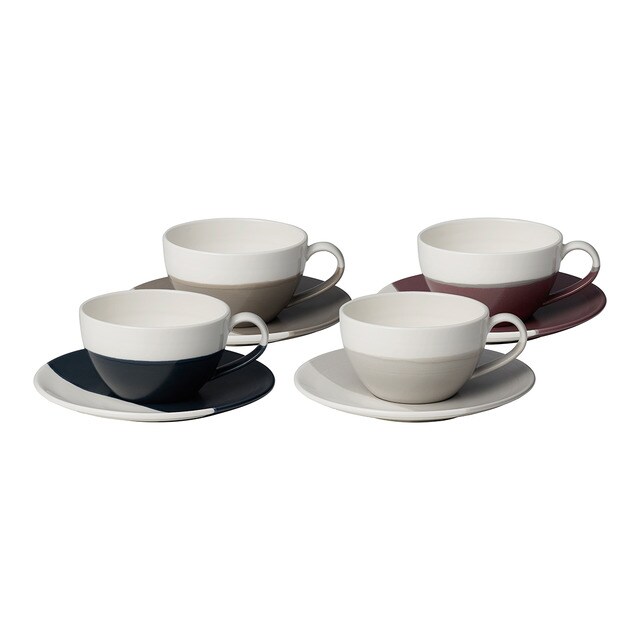 Royal Doulton - Set De 4 Tazas De Café Con Plato Coffee Studio Multicolor