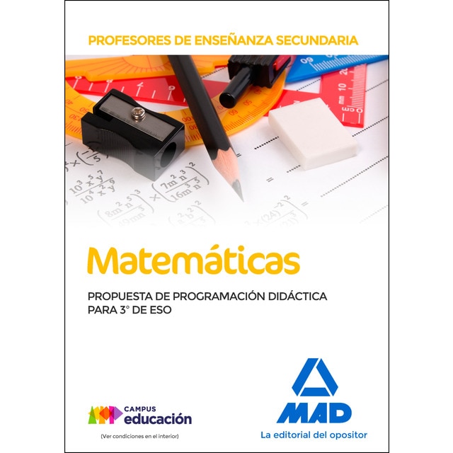 Profesores de enseñanza secundaria matemáticas. Propuesta de programación didáctica para 3º de eso