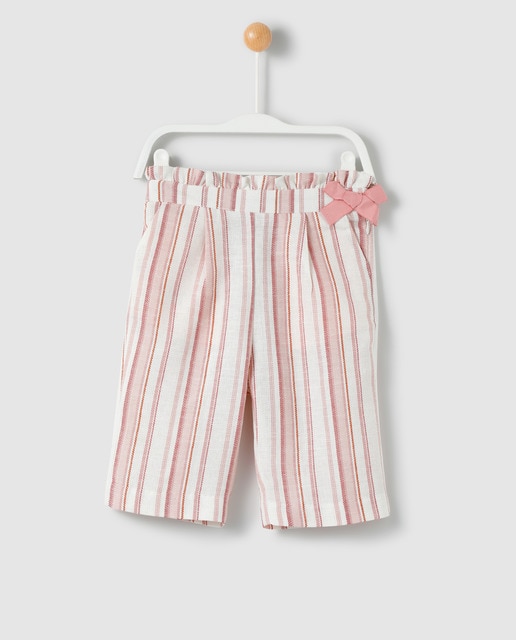 pink striped trousers