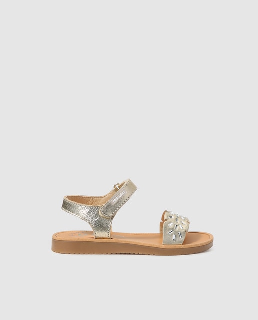girls gold sandals