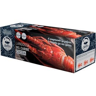 DELFIN Languste gekocht Karton 610 g netto Abtropfgewicht