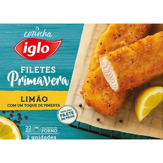 Iglo Filetes Primavera de Limão com Pimenta 2 Unidades embalagem 225 g