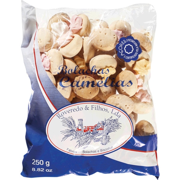 Biscoitos Camélias embalagem 250 g