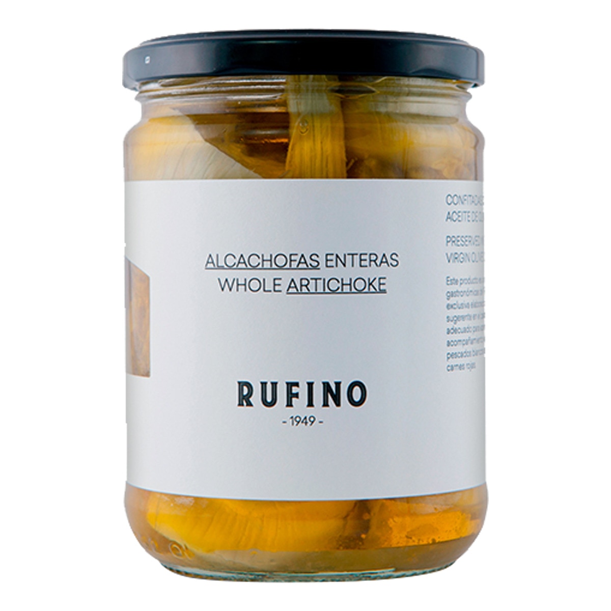 Whole artichokes preserved in Rufino extra virgin olive oil 6