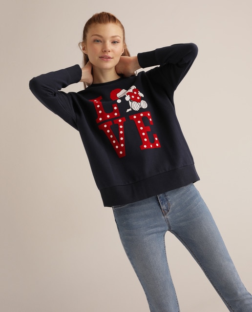 sudadera snoopy mujer