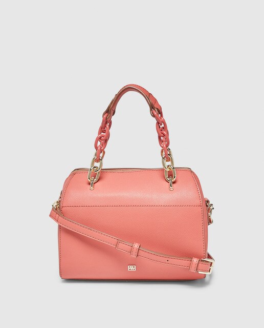 Gloria Ortiz Cora Coral Mini Bowling Bag With Zip Women S Fashion El Corte Ingles