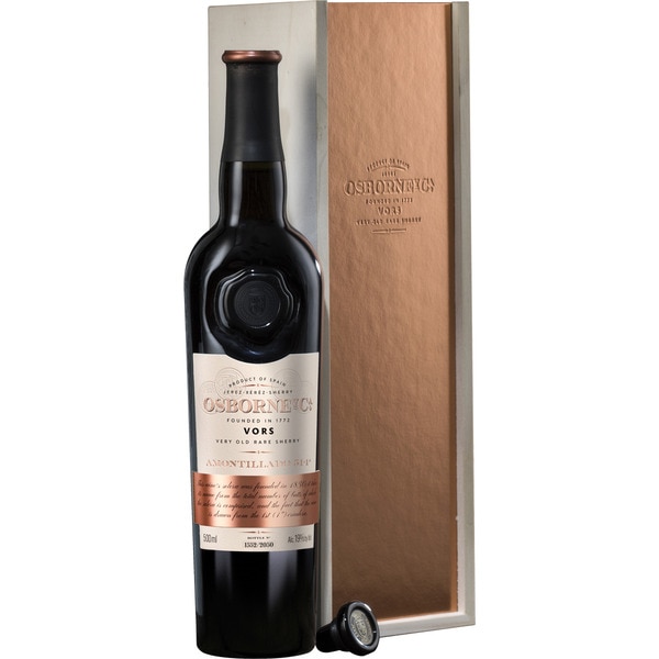 1ª V.O.R.S. vino amontillado 30 años de Jeréz-Xérès-Sherry botella 50 cl