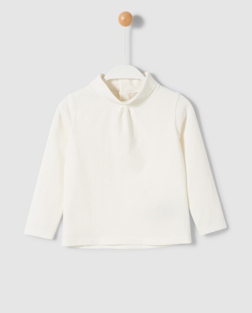 camiseta basica blanca bebe