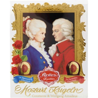 Reber Bombons Sortidos Mozart Constanze embalagem 240 g