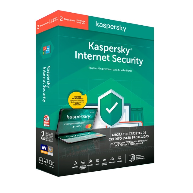 Kaspersky Internet Security 2 dispositivos / 1 año de suscripción