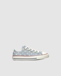ladies blue converse trainers